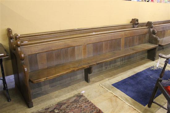 Oak 10ft pew
